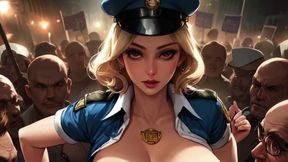 Big Titty Police Officers Let NO KINGS Protestors USE ALL THEIR HOLES In UPCOMING SPICY TOONS HENTAI!