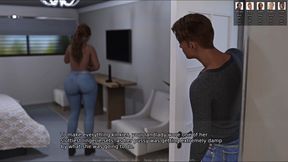 Massive BBC Dildo Fucking By a Horny Housewife in Her Room, Sexy MILF BBC Sex - Blacked House 07