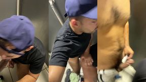 fodi o vendedor do quiosque no banheiro da estacao