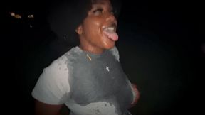 I Took @GoldenEbonii To The Park For Some Wet ???????? Fun! [Gape &mdash;  Head &mdash;  Piss]