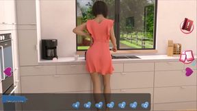 Helping the hotties #5 - Johannes fixed the roof and took a peak at Naomi hile she was getting undressed.