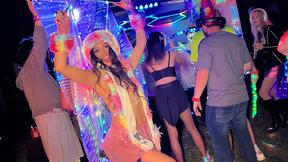 ”Luxe La Fox & Lucas Frost Light Up the Night at a Silent Disco Bash”