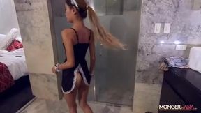 MongerInAsia Beautiful Blond Filipina Maid Gets Ravaged by Monster Cock porn video