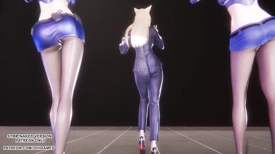 [MMD] TWICE - Talk that Talk Ahri Seraphine Kaisa Sexy Kpop Dance League of Legends Hentai Uncensored 4K 60FPS