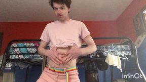 niko springs puts on sensual strip and jack off session