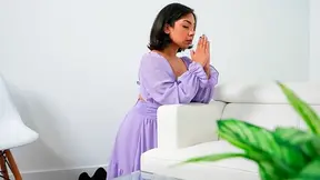 Pastor catches church girl masturbating and decides they both need some holy relief fucking