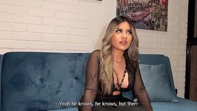 Petite Latina babe gets a rough fuck in casting room