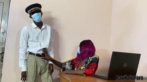 the gate man got a salary increment for accepting to fucking her boss lady
