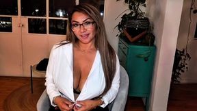 secretarias lesbianas enlazando el culo y jugando con juguetes en la panocha.