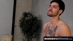 Blowjob leads to raw sex with Leeroy Jones and Jim Nasty in an intense fuck