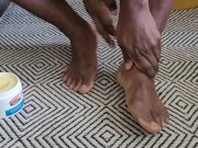 Shiny feet