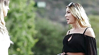 Lustful tgirls Casey Kisses and Marissa Minx rowdy anal ride