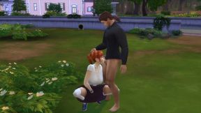 The Sims 4 Peeping Tina do Oral in nature