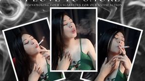 I Love to Smoke - Chainsmoking Four Cigarettes for our Satisfaction