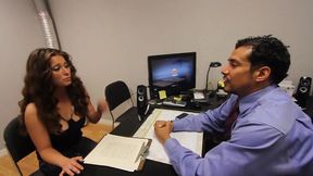 alana lace sucks her boss s cock to make up for always being late