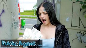 Public Sex Sweet Teen makes his Dreams Cum True