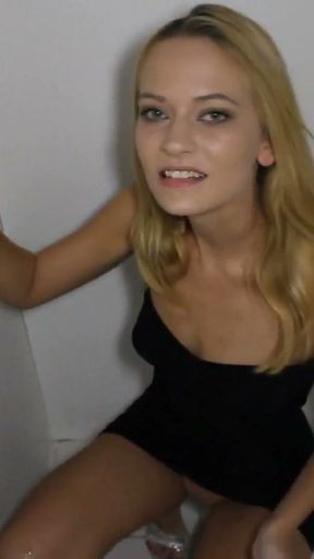 Michelle Honeywell Petite Cutie Blonde Glory Hole   Clip 1