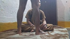 Stepmom Riding on His Stepson Big Black Cock