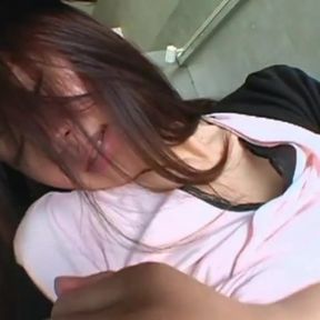 Hot Japanese woman takes a nice Asian cock