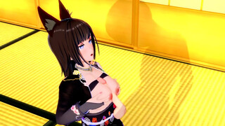 3D Hentai - Amagi - (Azur Lane / Koikatsu)