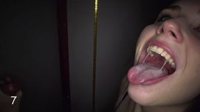 cum swallowing blowjob with no gag reflex 1st visit