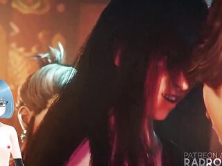 tifa gets it in the one and the other holes radroachhd