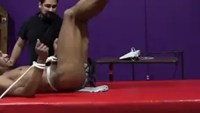 DaddysBondageBoys.com - Kaden Roads helps with nailing