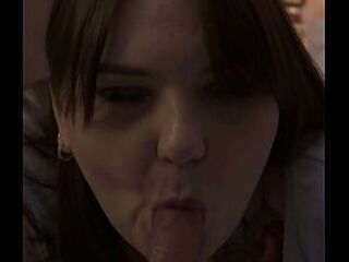 SH A sloppy fellatio ends with a burst of cum in the throat of a solo big beautiful woman mother I'd like to fuck