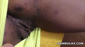 ”Filthy ebony bitch screwed in doggystyle prior to ejaculating inside”