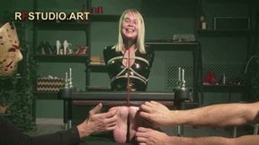 Darina - A Tickle Toy - Catsuit, Toe Press, Ballgag, Blindfolds and Nosehook (UHD 4K MP4)