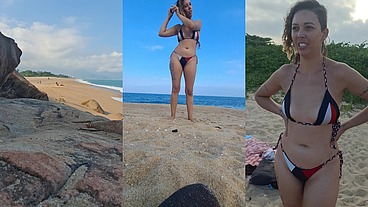 A stranger touched my body on the beach.