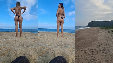 A stranger touched my body on the beach.
