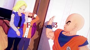 Kame Roshi fucking Android 18 behind Krillin'_s back | Dragon Ball Zex 5 | Free POV | Full movie on Sheer &amp_ PTRN: Fantasyking3