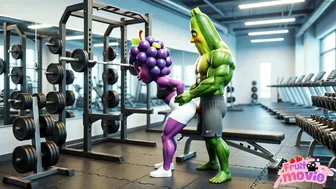 Fitness Trainer Animation in Gym Workout Attire