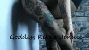 Watch as Goddess rubs these lovely tights for you