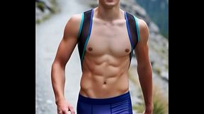 GAY DAY ON A MOUNTAIN HIKE - ai generated Scenes and Memories from Guys'_ Climbing the Trail and Having Fun Along the Way