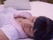 ULTRAFILMS Hot lesbian couple Alisson and Sarah Heizel making out on the bed