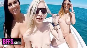 Boat Party Of Teen 18+ Besties Leads To Hardcore Pounding With Massive Cock
