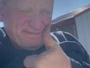 Anal Virgin Twink Public Peeing Pissing on Daddy’s Workshop Building