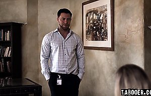 Charlotte Sins is two feet from Seth Gamble naked