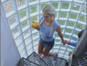 Big blonde boobs loves big cock in ass