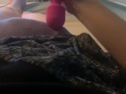 trans girl vibing and cumming in her panties