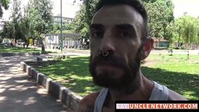 SayUncleNetwork.com - Horny bearded Latino gay barebacked hard and fast in POV