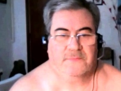 hot argentinian grandpa wanking and cumming