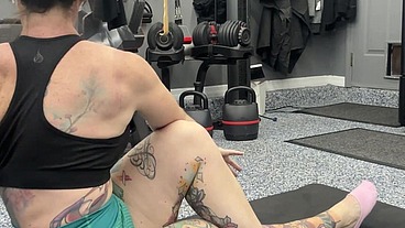 Home Workout and Titty Flash