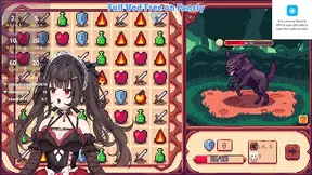 Vtuber gets teased with her vibrator while playing hentai games until she spunks