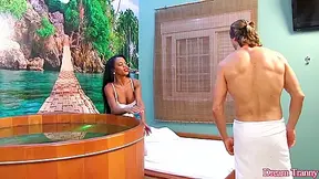 Ebony Tbabe Bends Over For A Fine Ass Pounding - Lavinia Magalhaes