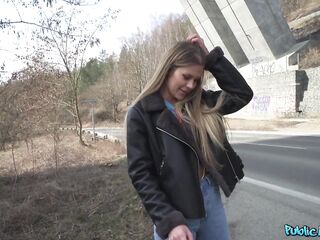 Public Agent - yummy woman with divine natural titties went all the way FULL SCENE