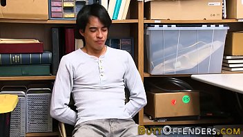 Thief sucks black dick