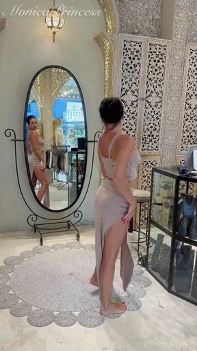 Sexy Balinese Outfits Try on in Boutique